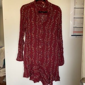 Free People tunic dress sz L
